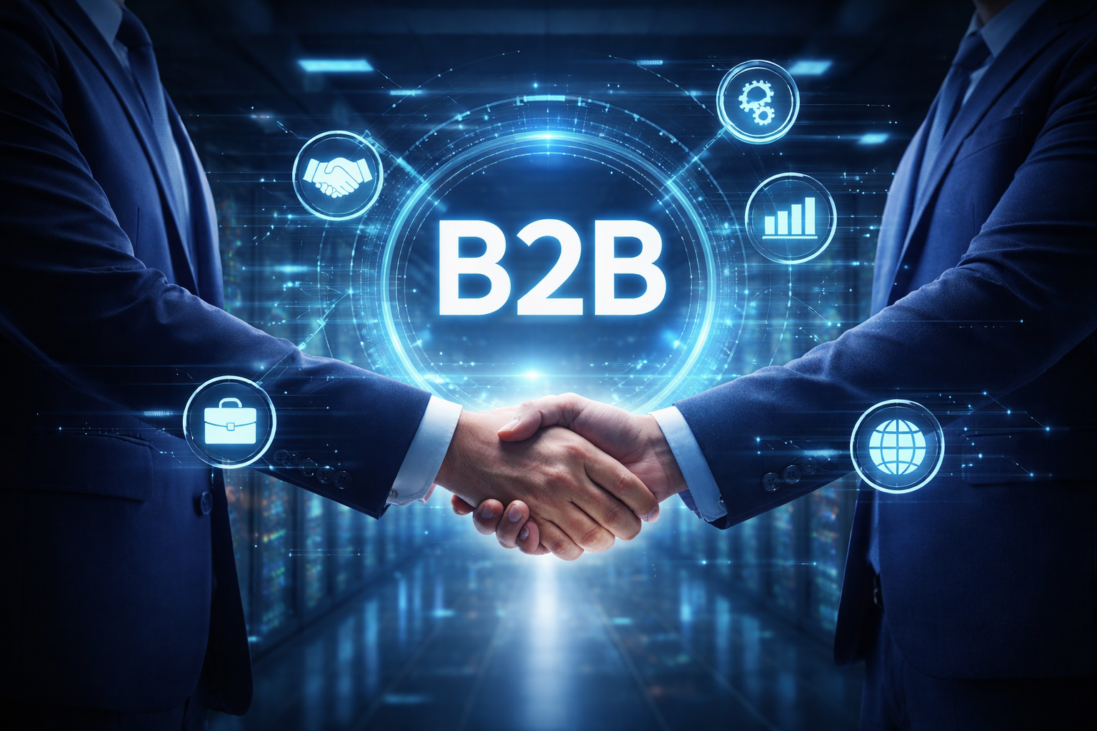 Equipe focada em clientes B2B